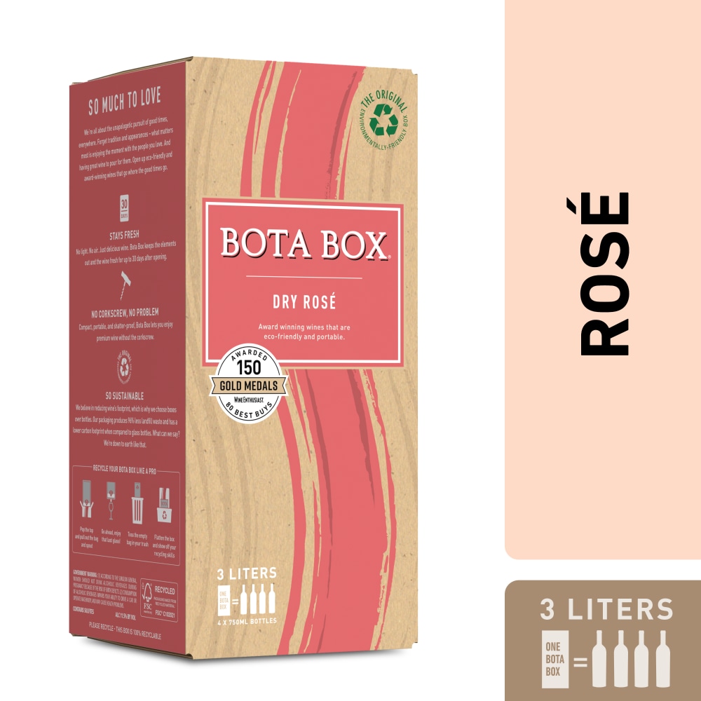 Bota Box Dry Rosé manufacturer-supplied artwork