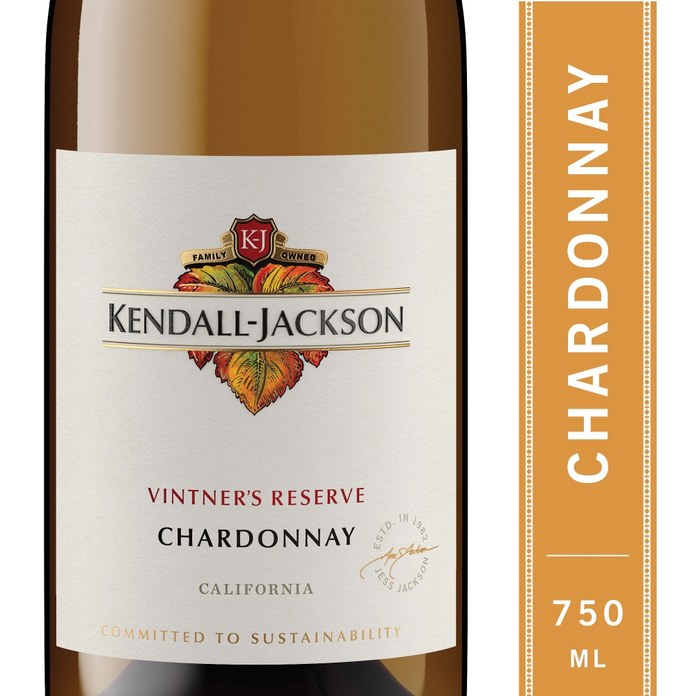 Kendall-Jackson Vintner’s Reserve Chardonnay manufacturer-supplied artwork