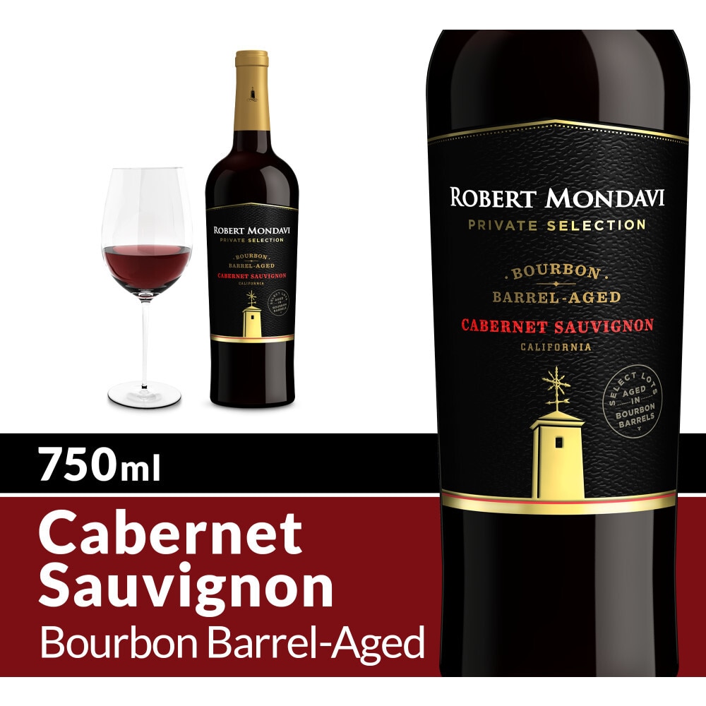 Robert Mondavi Private Selection Bourbon Barrel-Aged Cabernet Sauvignon bottle
